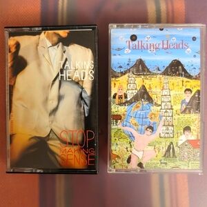 TALKING HEADS SET OF 2 Cassette Tapes 80s VINTAGE incl Burning Down the House